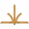 Ekena Millwork Redmond Rough Sawn Timber Gable Bracket, Western Red Cedar, 60"W x 40"H x 2"D x 4"F, 16/12 Pitch GBW060X40X0204RED00RWR - alternate 1